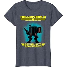 Helldivers 2 Sony Playstation Video Game Say Hello Democracy T-Shirt
