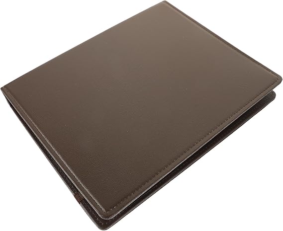 Banknote Collection Binder Book with Nine Rings, Black Pu