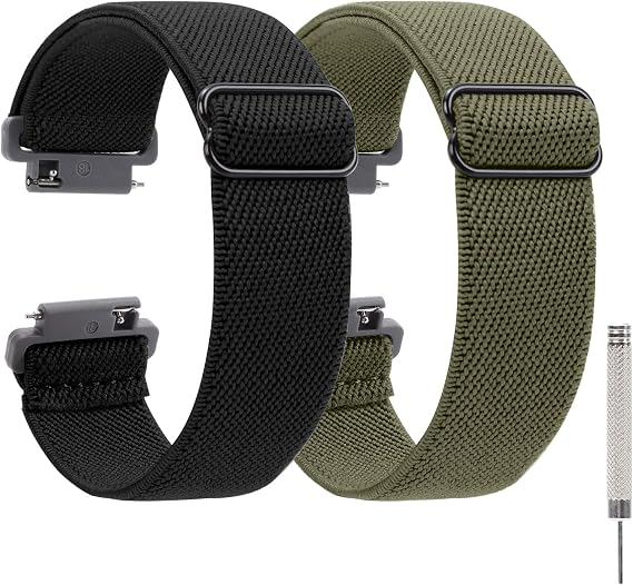 Quick Release Nylon Replacement Watch Strap Fit to Casio F-91W- Band Width-18mm watch straps,2 PCS
