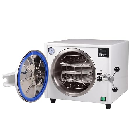 18L Upgraded Automatic Steam Sterilizer with Built-in Drying, 110V High Temperature steam Autoclave with LED Digital Display with Overheat Protection, Automatic Temperature Control