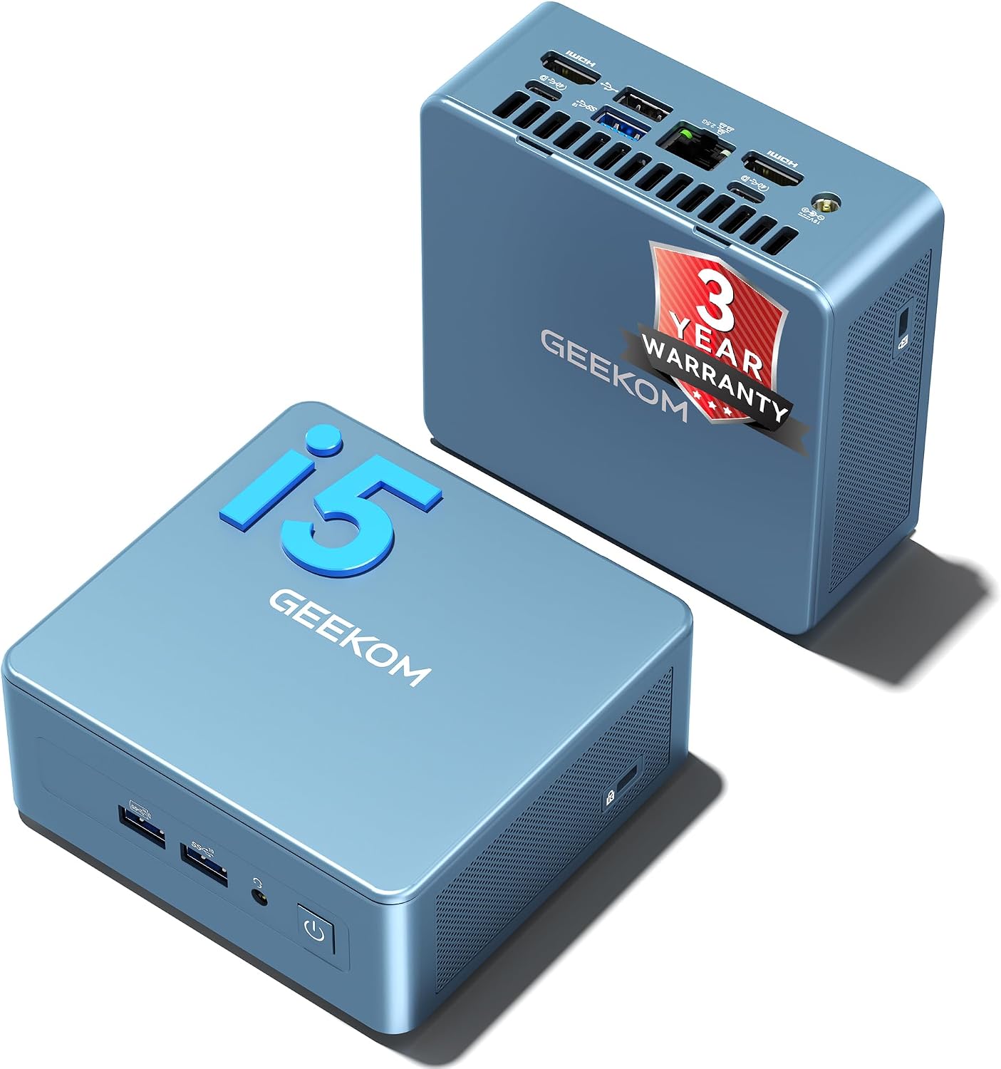 GEEKOM [2026 Upgraded Cooling IT13 Mini PC Windows 11 Pro, with Intel i5-13600H Up to 4.8GHz 16GB High-Speed RAM & 1TB SSD up to 96GB, 8K Quad DisplayDual USB46×USBWiFi 6E for Video Editing