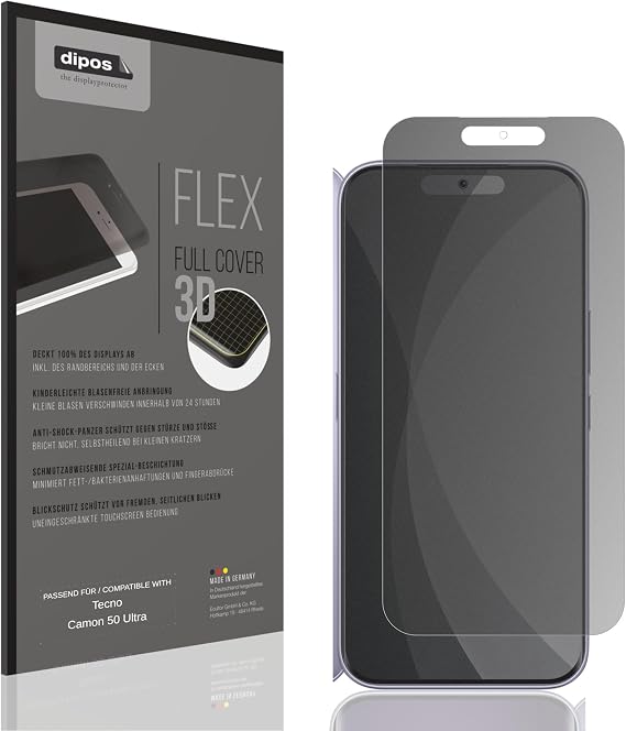 dipos FLEX Privacy Screen Protector for Tecno Camon 50 Ultra