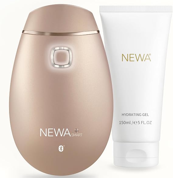 NEWA RF Wrinkle Reduction Device (Wireless), Home Use Tightening Device for Skin Rejuvenation, Wrinkle Removal,Skin Tightening,Light Spots-Professional Skin Care Facial Device (Gold Cordless)