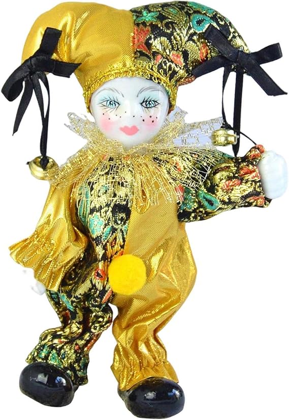 Porcelain Dolls Collectible Display Decoration Beautifully Designed Triangel Doll Crafts Kids Birthday Gifts Flexible Joints Doll Standing Handpainted