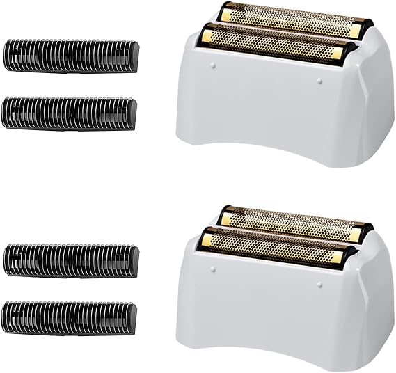 Andis #17155 & #17150 Shaver Pro Foil ile Uyumlu 2 Paket Pro Tıraş Makinesi Yedek Folyo ve Kesici (Altın)
