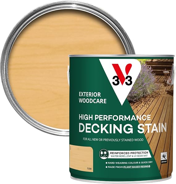 V33 High Performance Decking Stain, Clear, 2.5L