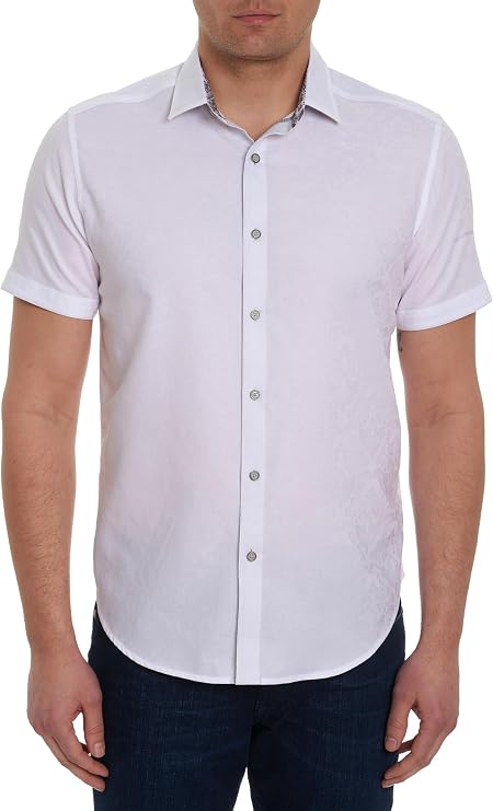 Robert Graham Men's Bayview Short Sleeve Woven Button Down Shirt Bayview Short Sleeve Woven Button Down Shirt