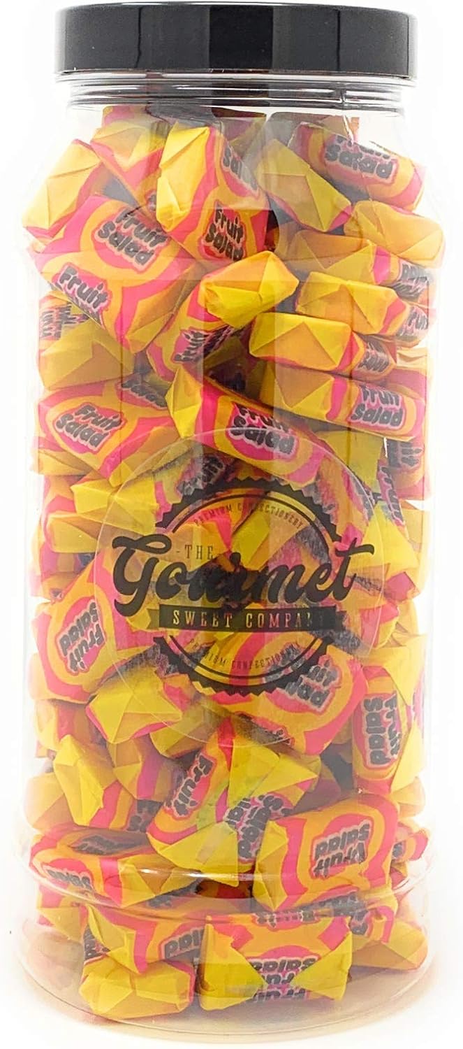 Fruit Salad Chews Retro Sweet Shop Jar by The Gourmet Sweet Company