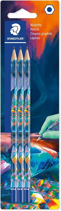 STAEDTLER Matite 170 – HB, confezione da 3, esagonali, blister