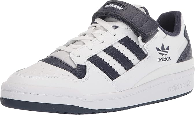 adidas Originals Men's Forum Low Sneaker, White/Shadow Navy/White, 13