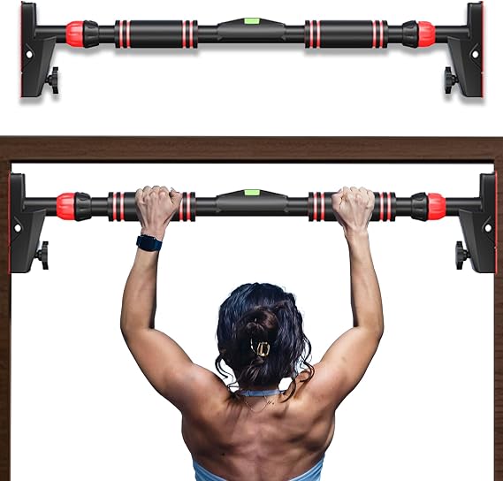 Doorway Pull Up Bar, Freestanding, Door Workout Equipment, Home Gym, No Screws Required, Adjustable Width