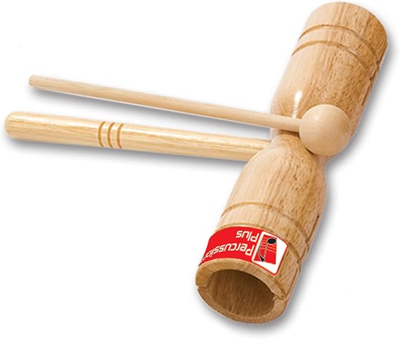 Percussion Plus PP253 Two Tone Wooden Block with Beater