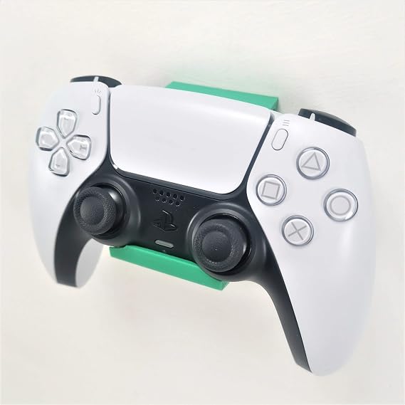 3D Cabin Wall Mount Bracket Holder Compatible With PS5 Controller For Play Station 5 Digital Or Disc DualSense - Green