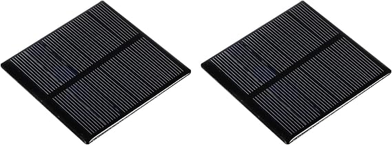 uxcell Mini Solar Panel Cells 3V 210mA 0.63W 70mm x 70mm for DIY Power Projects 2pcs