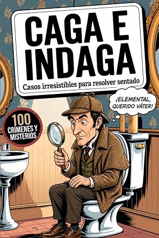 Caga e Indaga: ¡Cierra el caso y baja la tapa! Pon a prueba tu instinto de detective con 100 Crímenes, Enigmas y Misterios Irresistibles para resolver sentado