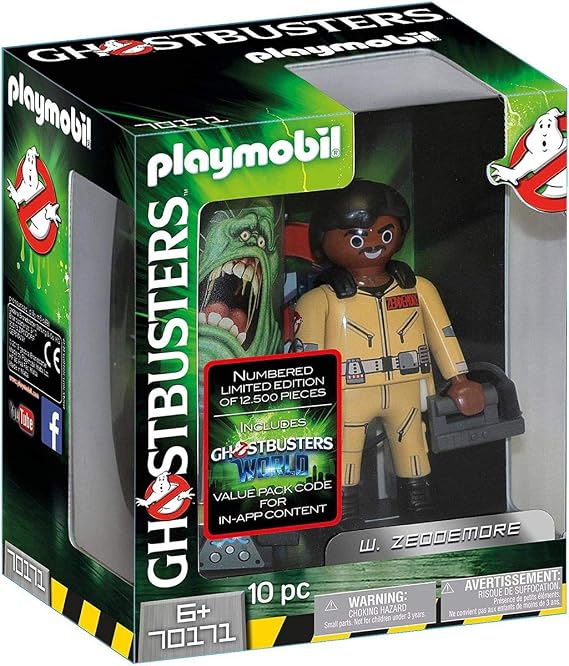 Playmobil Ghostbusters 70171 Collection Figure W. Zeddemore, For Children Ages 6+