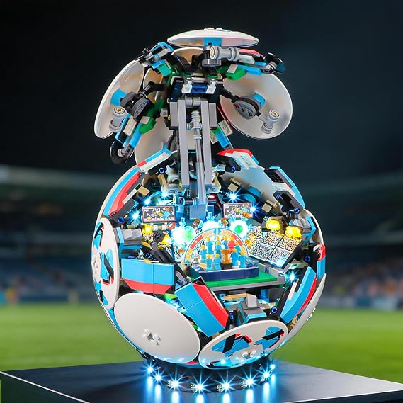 BRIKSMAX 2.0 Light Kit Compatible with Lego Editions Soccer Ball 43019 Building Sets(Remote Control) - Original LED Lighting Kits (Accessories Only) for Display, Gifts & Collectors [Energy Class A]