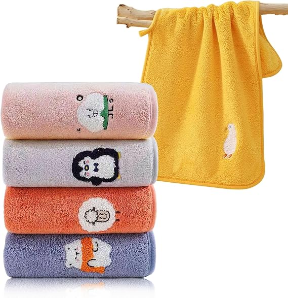 Children's Facial Towel, 5 Pcs Kids Face Towels Hand Towels(25 x 50 CM)
