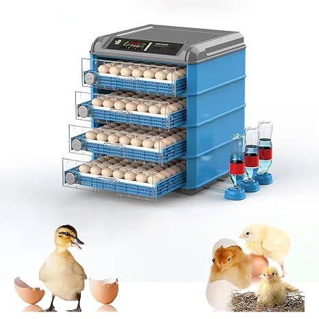 Eggs Incubator Fully Automatic,Incubator for Hatching Eggs 176/192/232/256/300/392,Incubators with Automatic Egg Turning, Temperature & Humidity Control and LED Screen, General Purpose Incubadora for