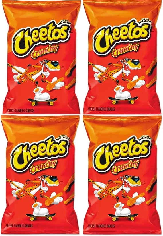 Cheetos Crunchy Cheese 8oz/226g (Pack of 4)