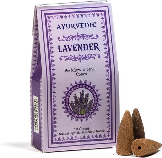 Ayurvedic Backflow Geri Akışlı Şelale Tütsü Konileri Lavanta Aromalı 10 Adet Koku