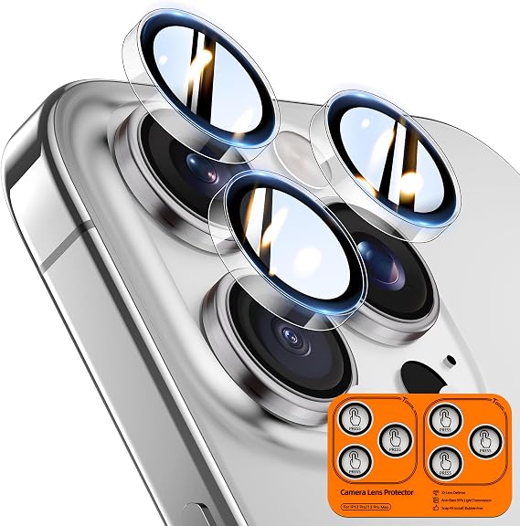 TOCOL 2 Pack for iPhone 13 Pro Max/iPhone 13 Pro Camera Lens Protectors