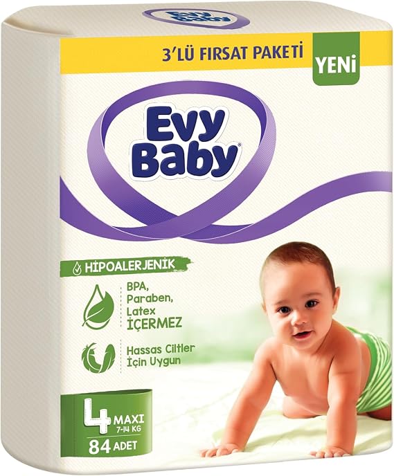 Evy Baby Bezi Maxi 3'lü Fırsat 84 Adet