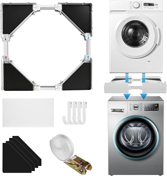 Universal Washer Dryer Stacking Kit, Adjustable Stacking Kit for Washer [Energy Class A]