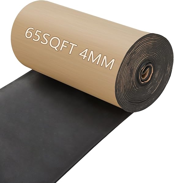 Sound Deading Material for Cars, 157 mil (4 mm) 64 Square Feet Heat Shield Automotive, Car Mat Deadener Insulation Dampening
