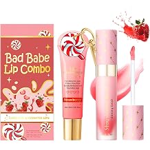 Lip Conditioner & Lip Oil Set, Lipgloss Balm Kit for Hydration & Repair, For Dry & Chapped Lips, Day & Night Moisturizing, with A Keychain Easy Portability, Teenage Girl Gifts