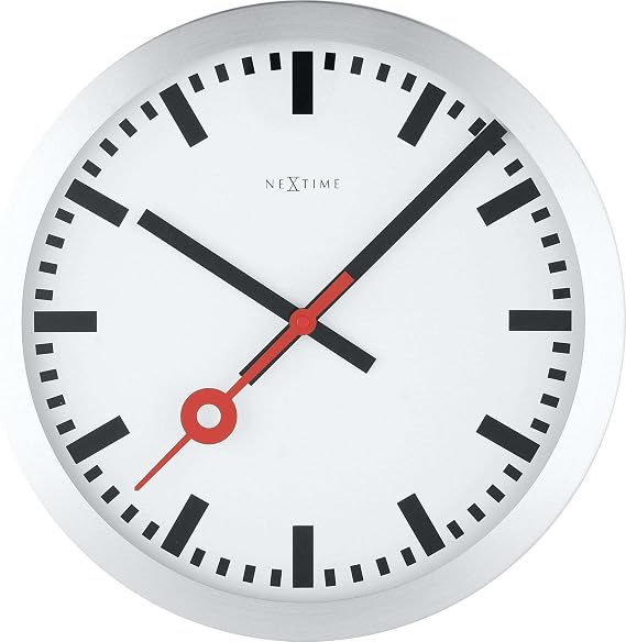NeXtime wall clock station clock "STATION", very silent, round, ø 35 cm