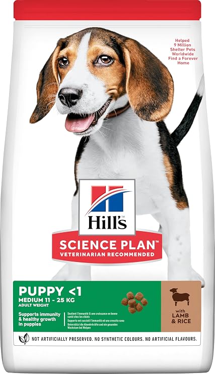 Hill's SCIENCE PLAN Orta Irk Kuzulu ve Pirinçli Yavru Köpek Maması 2.5 kg [Enerji Sınıfı A]