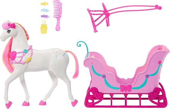 Barbie Nutcracker Sweet Country Horse and Sleigh