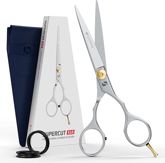 Suvorna 6" Hairdressing Scissors Professional | Hairdressers Scissors | Barber Scissor for Hair Cutting - Sharp Barber Shears for Women, Men &amp; Kids - Precision Right Hand Hair Cutting Scissor UK.