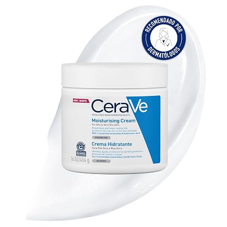 CeraVe Crema Hidratante para Rostro y Cuerpo, Idónea para Piel Seca a Muy Seca, Hidrata y Restaura la Barrera de la Piel, Enriquecida Con Ceramidas Esenciales y Ácido Hialurónico
