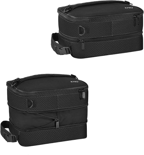 Kato Expandable Lunch Bag - 16L Insulated Large Lunch Cooler Bag, Leakproof Lunch Box with Shoulder Strap for Men and Women, Suitable for Work School Picnic Beach Travel, Black