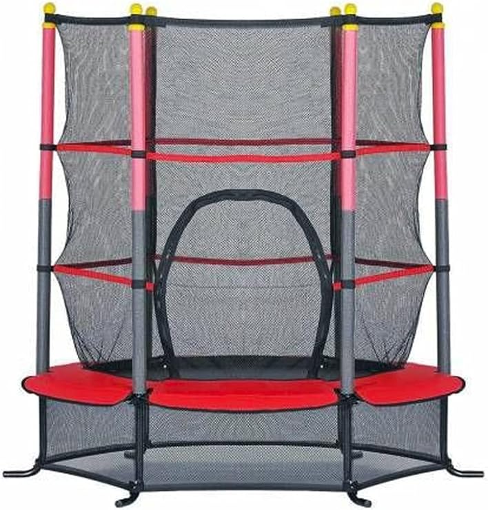 Koruma Fileli Trambolin 140 Cm 55" (Kırmızı)