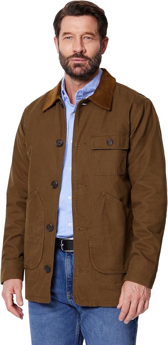 Amazon Essentials Men's Cotton Canvas Barn Jacket