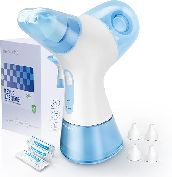 Dual Powered Nasal Irrigation & Rinse System with 30 Salt Packets