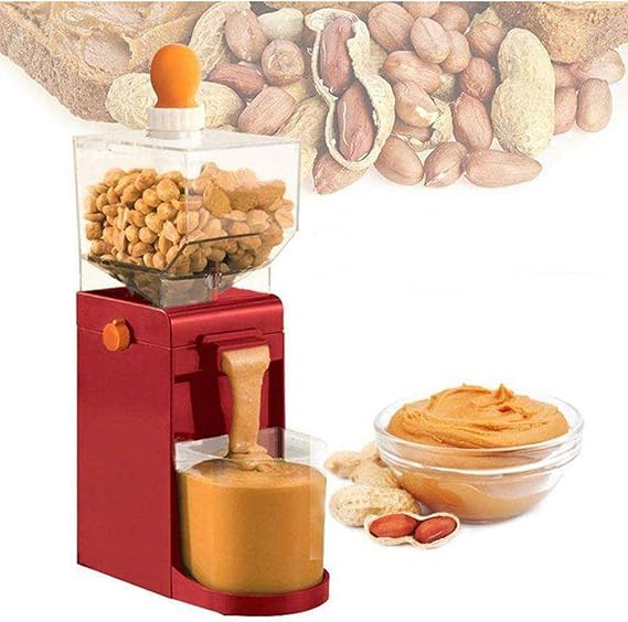 Electric Peanut Butter Maker 500ML Nut Butter Grinder Household Peanut Mixer Almond Cereal Grain Grinder Mills Machine for Corn Cashews Hazelnuts