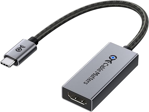 Cable Matters 48Gbps USB C to HDMI 2.1 Adapter, 8K@60Hz