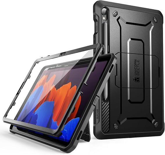 SUPCASE Unicorn Beetle Pro Series Case, Designed for Samsung Galaxy Tab S9 FE 10.9 Inch 2023 Release, Built-in Screen Protector & S Pen Holder, Full Body Rugged Rugged Case Black