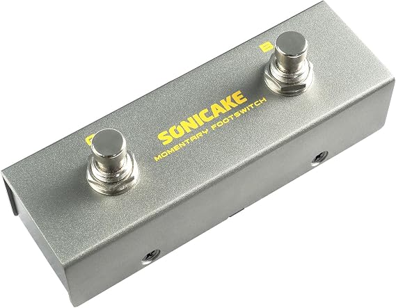 SONICAKE Dual Footswitch Pedal 2-Way Pedal 6.35 mm