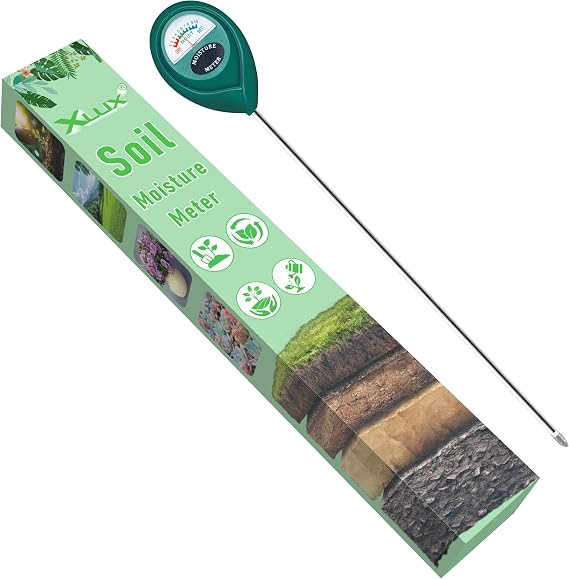 XLUX Soil Moisture Meter with Long Probe, Indoor and Outdoor