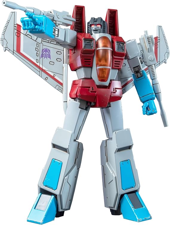 YOLOPARK Transformers G1 Starscream with Upgraded Weaponry,7.48 Inch Highly Articulated Collectible Transformers Action Figure for Ages 15 and Up,No Converting Starscream Transformer Toys