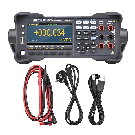 Hantek HDM3055/A/B/H/S Digital Desktop Multimeter High-precision 5 1/2 30 kS/s Data Acquisition True RMS Temperature Professional Multi Meter(HDM3055)