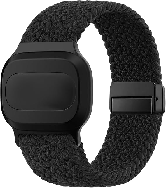Google Fitbit Airバンド対応磁気ナイロン編組ストレッチストラップ。