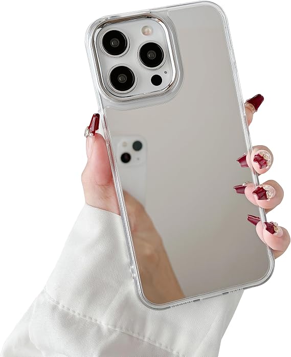 ZTOFERA for iPhone 16 Pro Max Case,Cute Makeup Mirror Design,Clear