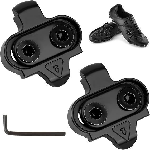 2 Pieces Bicycle Cleats for SPD SH51 MTB Spinning Cleats Road Look Cleats for Pedals, Cleats for MTB SPD Pedals, MTB Cleats, Compatible Bike Cleats
