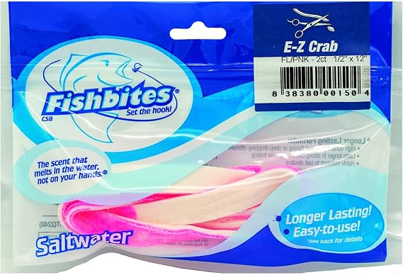 Fishbites E-Z Crab - Long Lasting meat/pink